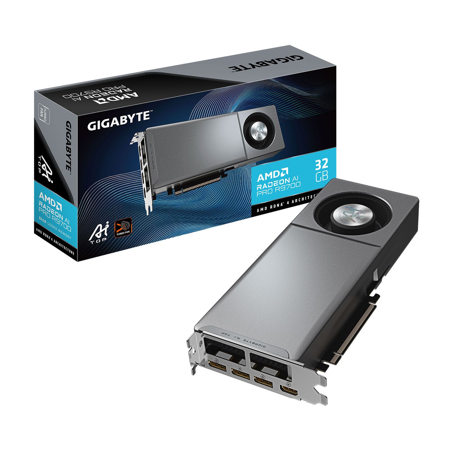 Gigabyte VGA Radeon AI PRO R9700 AI TOP 32 GB