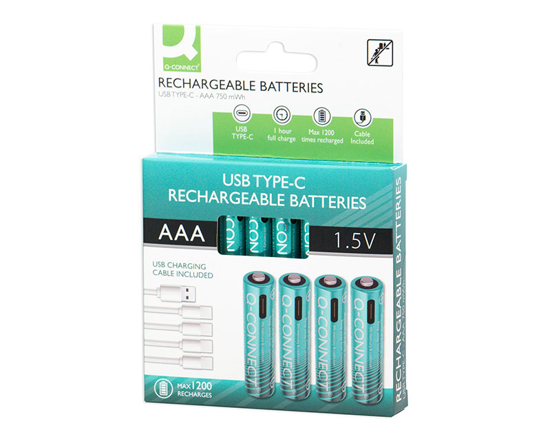 Q-CONNECT USB-C ΕΠΑΝ. ΜΠΑΤ. 500ΜΗΑ ΑΑA
