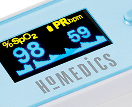 Homedic oximeter light