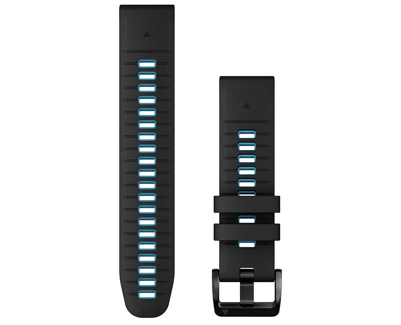 Sili Band Black w CirrusBlue QUICKFIT&reg;22