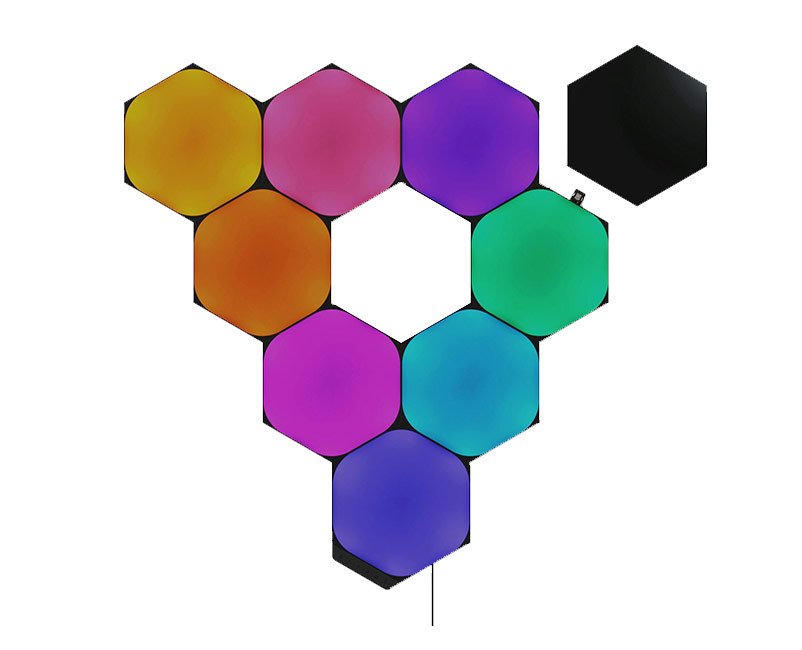 Nanoleaf Shapes Black Hexagons Sta. 9pk
