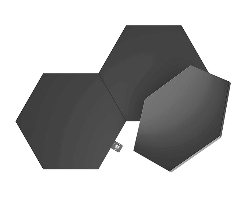 4323963 Nanoleaf Shapes Black Hexagons Exp. 3pk