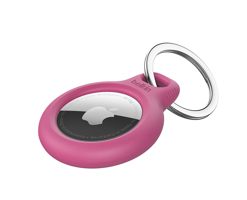 Secure Holder with Keyring – Pink