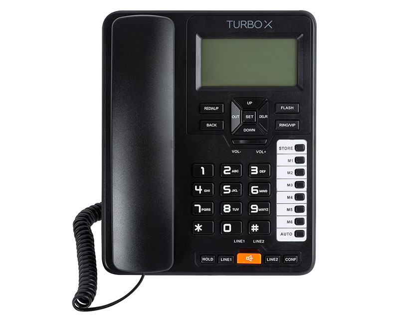 Turbo-X Ενσύρματο Δίγραμμο Τηλέφωνο 6400