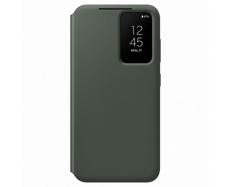 Galaxy S23 Smart Clear View Cover Khaki