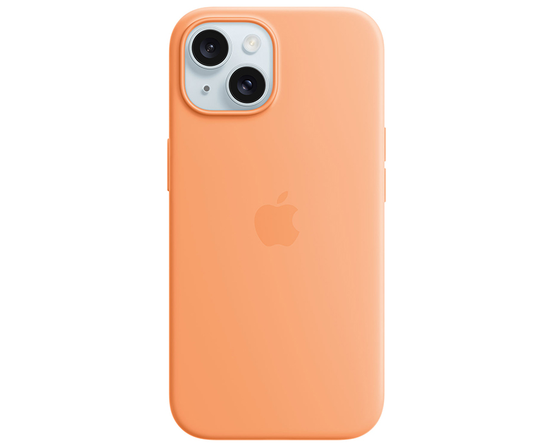 iPhone 15 Silicone Case Orange Sorbet