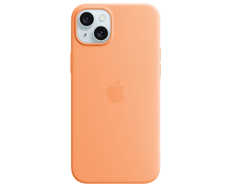 iPhone 15 Plus Silicone Case Orange Sorb
