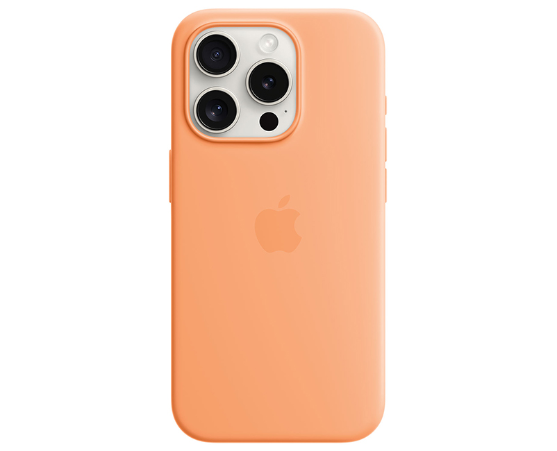 iPhone 15 Pro Silicone Case Orange Sorbe