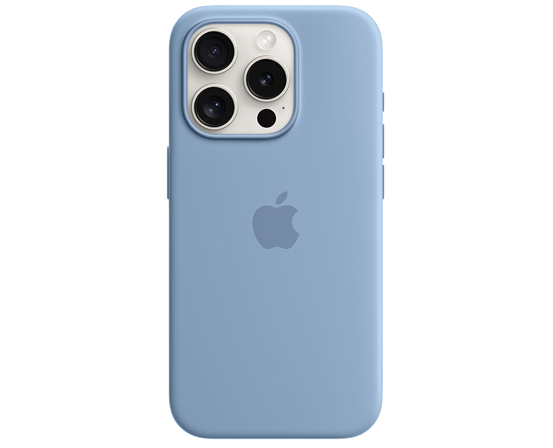 iPhone 15 Pro Silicone Case Winter Blue