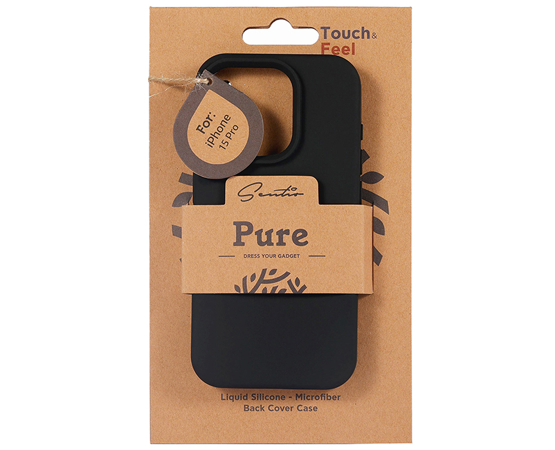 &Theta;ή&kappa;&eta; Sentio iPhone 15 Pro Pure Black