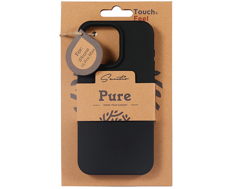 &Theta;ή&kappa;&eta; Sentio iPhone 15 Pro Max Pure Black