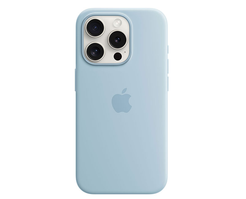 iPhone 15 Pro Silicone Light Blue