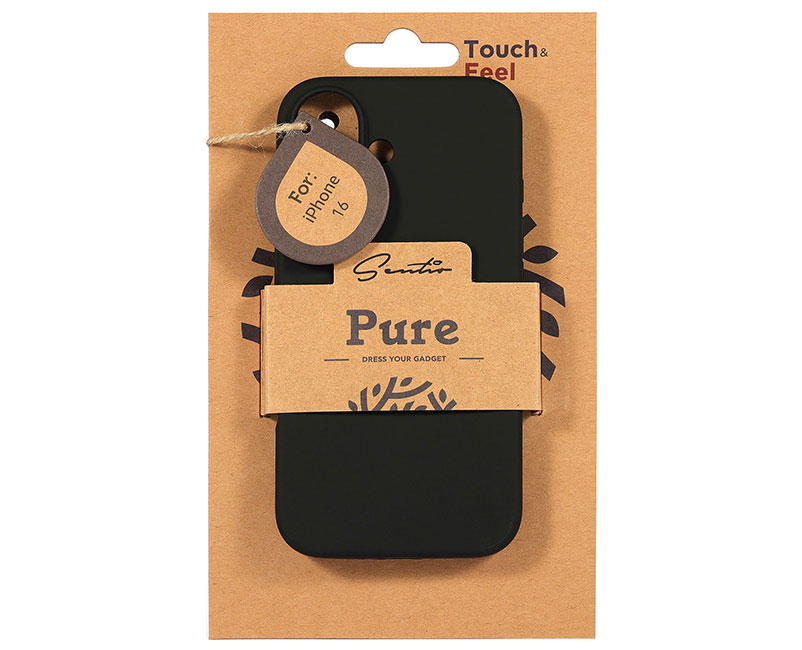 Case Sentio for iPhone 16 Pure Black